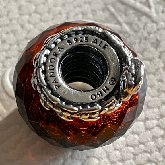 Pandora Red and Silver Bracelet Charm - Picture 6 of 6